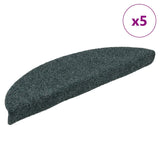 Vidaxl trapmatten zelfklevend 5 stuks 56x17x3 cm groen halfrond