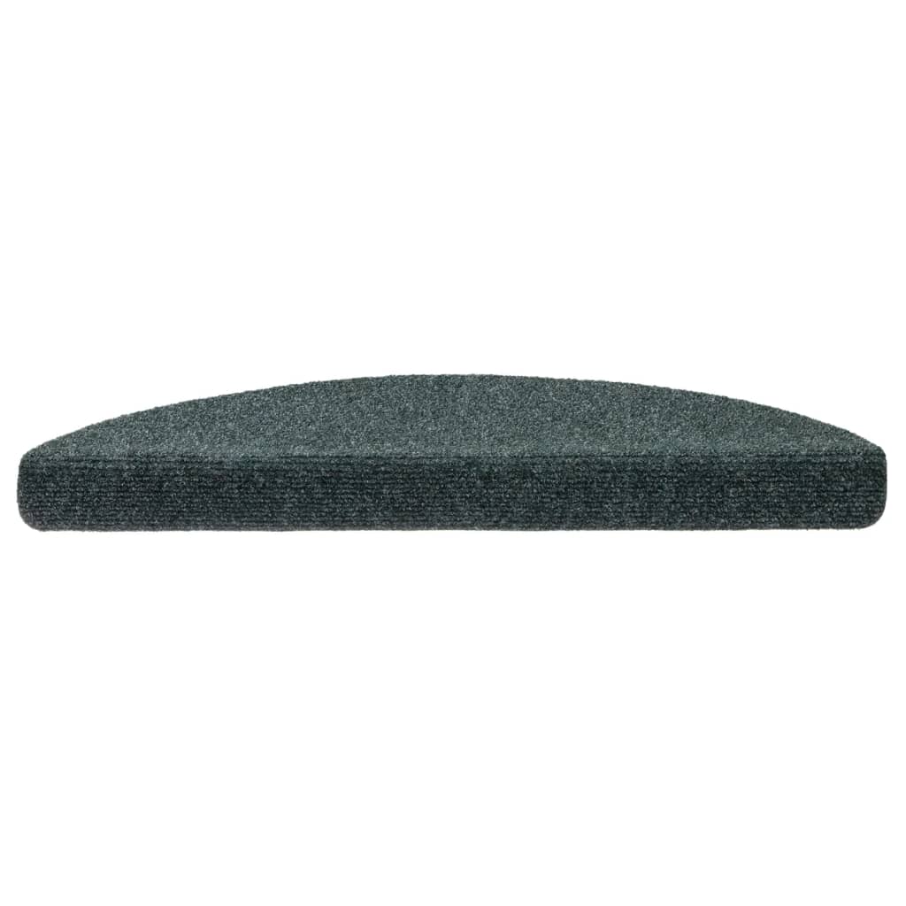Vidaxl trapmatten zelfklevend 5 st 56x17x3 cm naaldvilt groen