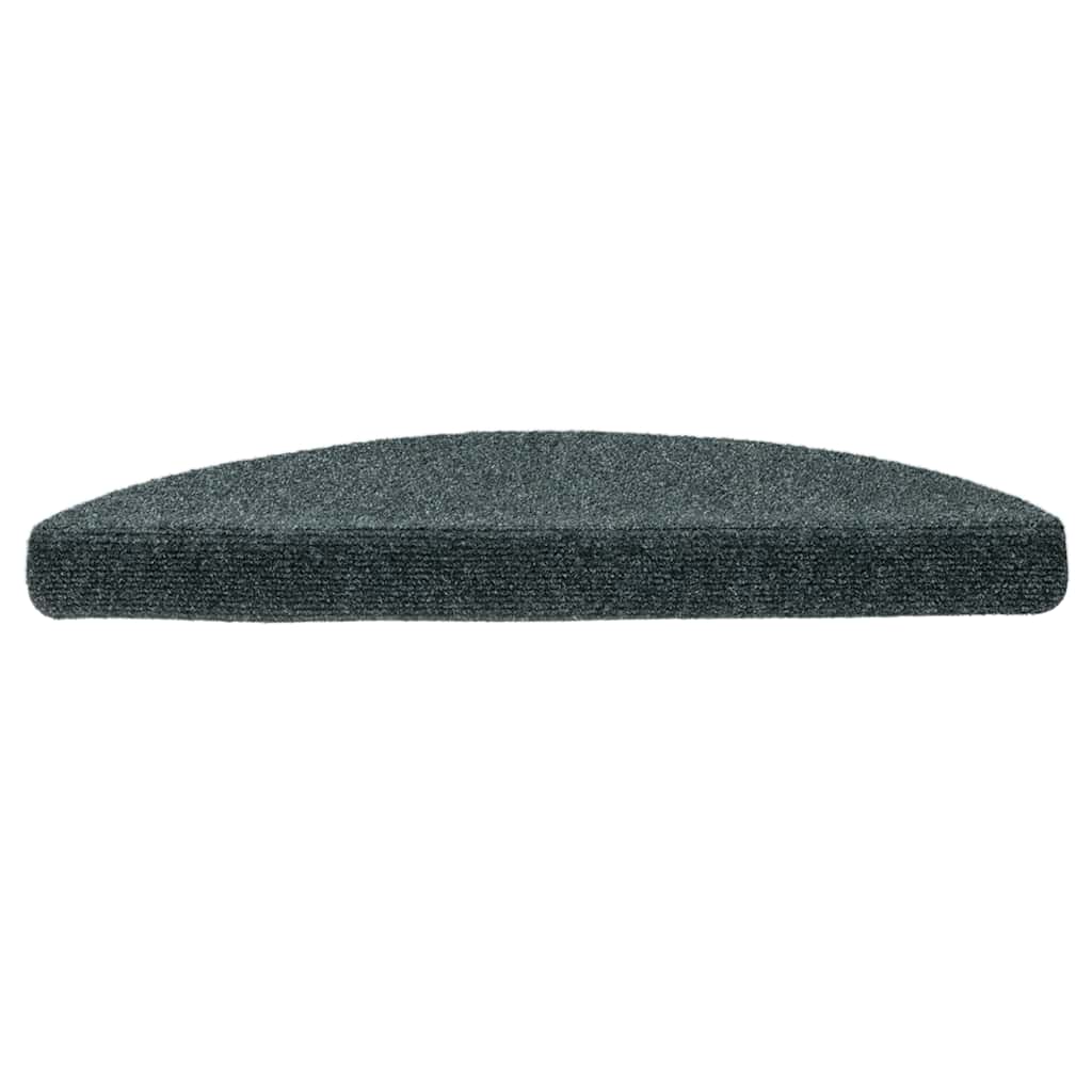 Vidaxl trapmatten zelfklevend 10 st 56x17x3 cm naaldvilt groen