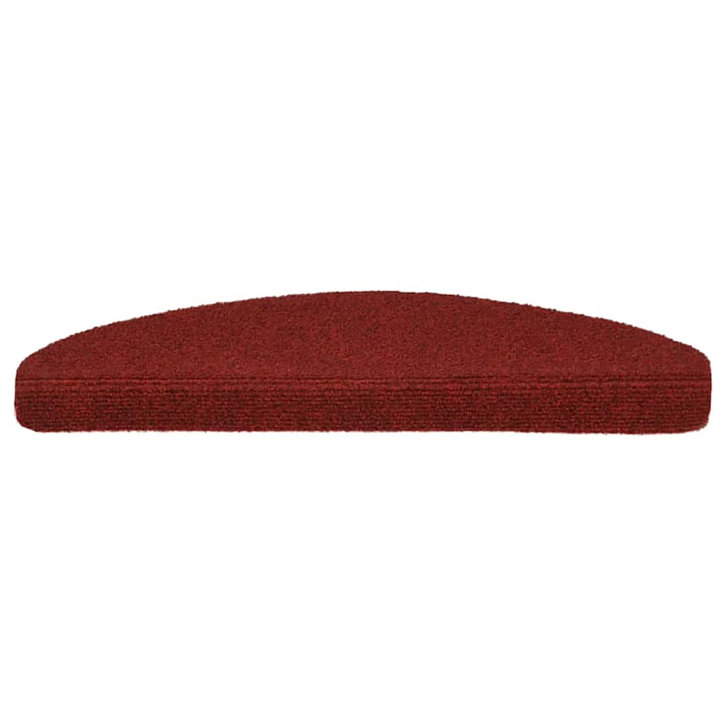 Vidaxl trapmatten zelfklevend 5 st 65x21x4 cm naaldvilt rood