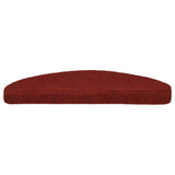 Vidaxl trapmatten zelfklevend 5 st 65x21x4 cm naaldvilt rood