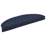 Vidaxl trapmatten zelfklevend 5 stuks 65x21x4 cm blauw halfrond groot