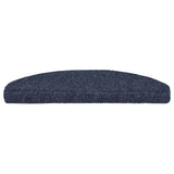 Vidaxl trapmatten zelfklevend 5 stuks 65x21x4 cm blauw halfrond groot