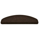 Vidaxl trapmatten zelfklevend 5 stuks 65x21x4 cm bruin halfrond groot