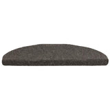 Vidaxl trapmatten zelfklevend 5 stuks 65x21x4 cm antraciet halfrond groot
