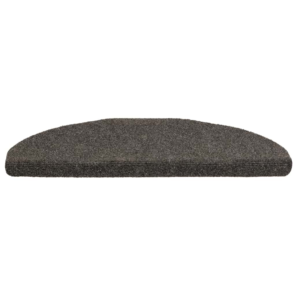 Vidaxl trapmatten zelfklevend 10 st 65x21x4 cm antraciet halfrond groot