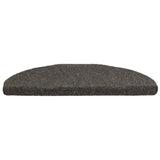 Vidaxl trapmatten zelfklevend 10 st 65x21x4 cm antraciet halfrond groot