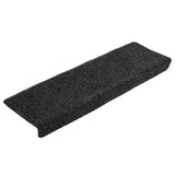 Vidaxl trapmatten zelfklevend 10 stuks 65x21x4 cm zwart rechthoekige rand