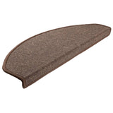 Vidaxl trapmatten 10 st 65x24x4 cm koffiebruin halfrond groot