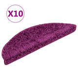 Vidaxl trapmatten 10 st 56x17x3 cm violet halfrond
