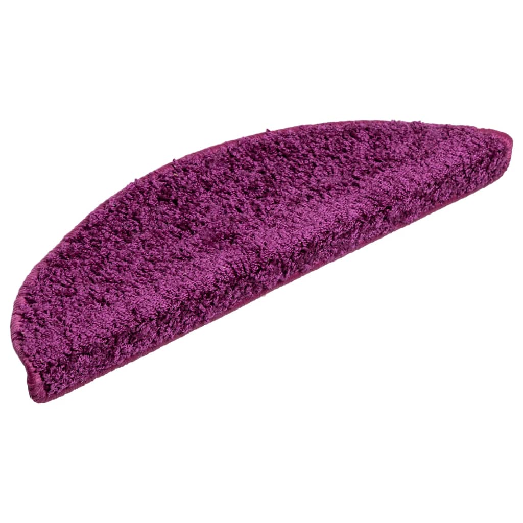 Vidaxl trapmatten 10 st 56x17x3 cm violet halfrond