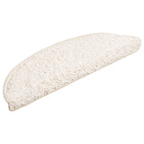 Vidaxl trapmatten 10 st 56x17x3 cm wit halfrond