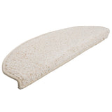 Vidaxl trapmatten 10 st 65x21x4 cm wit halfrond groot