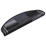 Vidaxl trapmatten zelfklevend 5 st 65x21x4 cm zwart en grijs