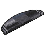 Vidaxl trapmatten zelfklevend 10 st 65x21x4 cm zwart en grijs