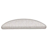 Vidaxl trapmatten zelfklevend 15 st sisal-look 56x17x3 cm platinakleur