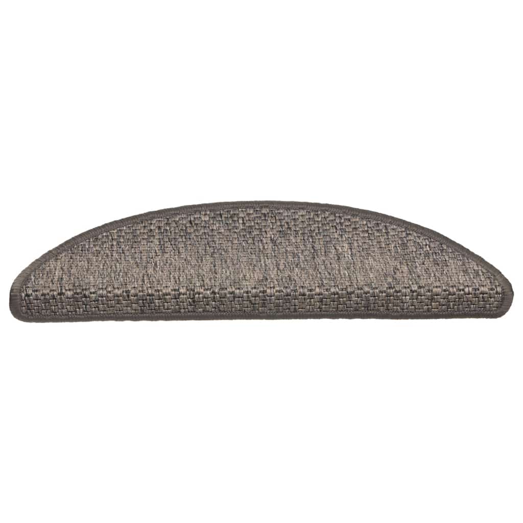 Vidaxl trapmatten zelfklevend 15 st sisal-look 56x17x3 cm bruinbeige