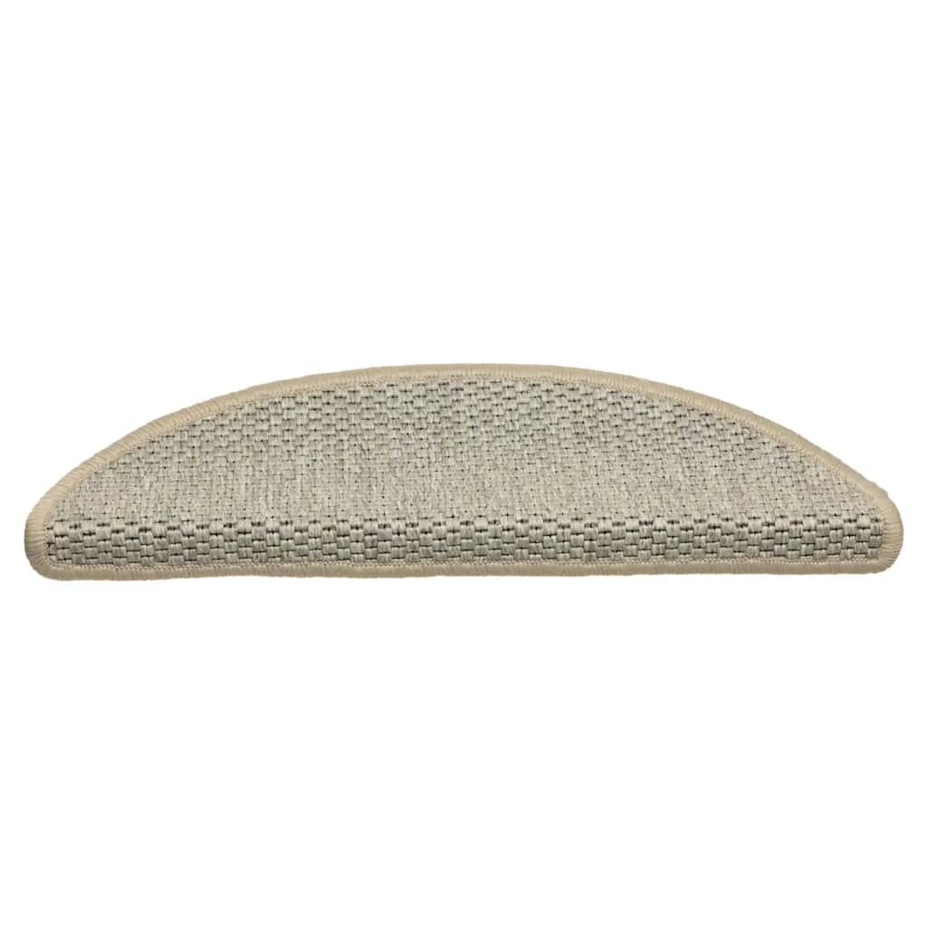 Vidaxl trapmatten zelfklevend 15 st sisal-look 56x17x3 cm lichtgroen