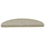 Vidaxl trapmatten zelfklevend 15 st sisal-look 65x21x4 cm lichtgroen