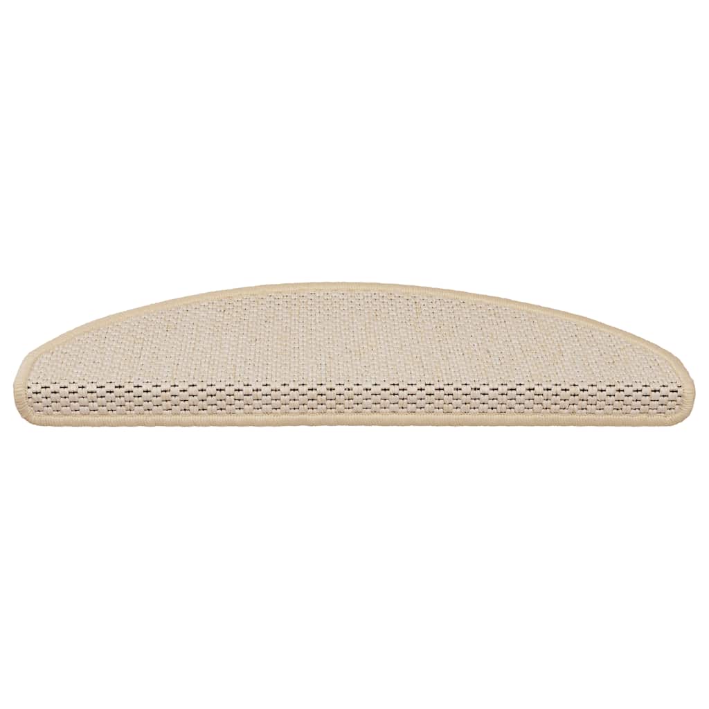Vidaxl trapmatten zelfklevend 15 st sisal-look 65x21x4 cm berber