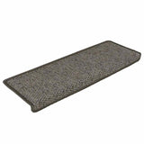 Vidaxl trapmatten zelfklevend 15st sisal-look 65x21x4cm grijs en beige