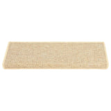 Vidaxl trapmatten 15 st 65x21x4 cm lichtbeige met rechthoekige rand