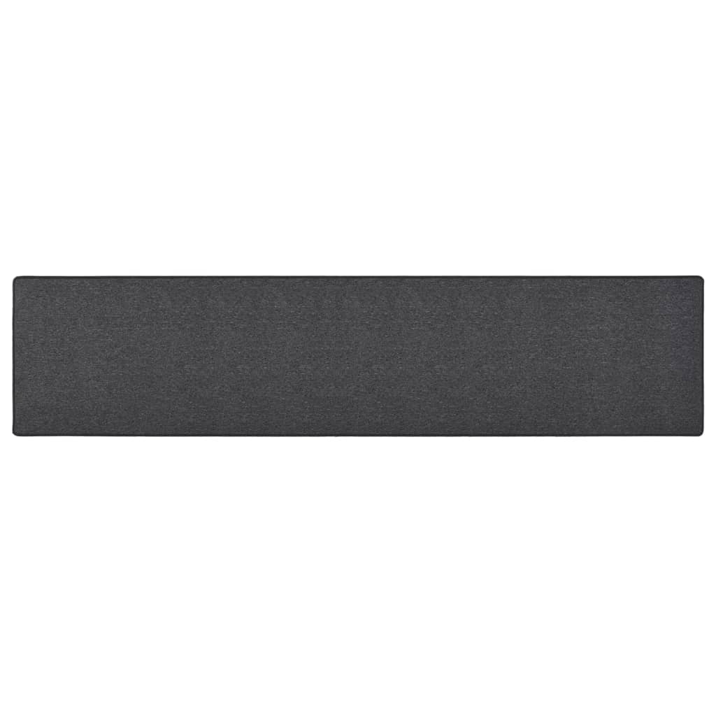 Vidaxl tapijtloper 80x400 cm antracietkleurig