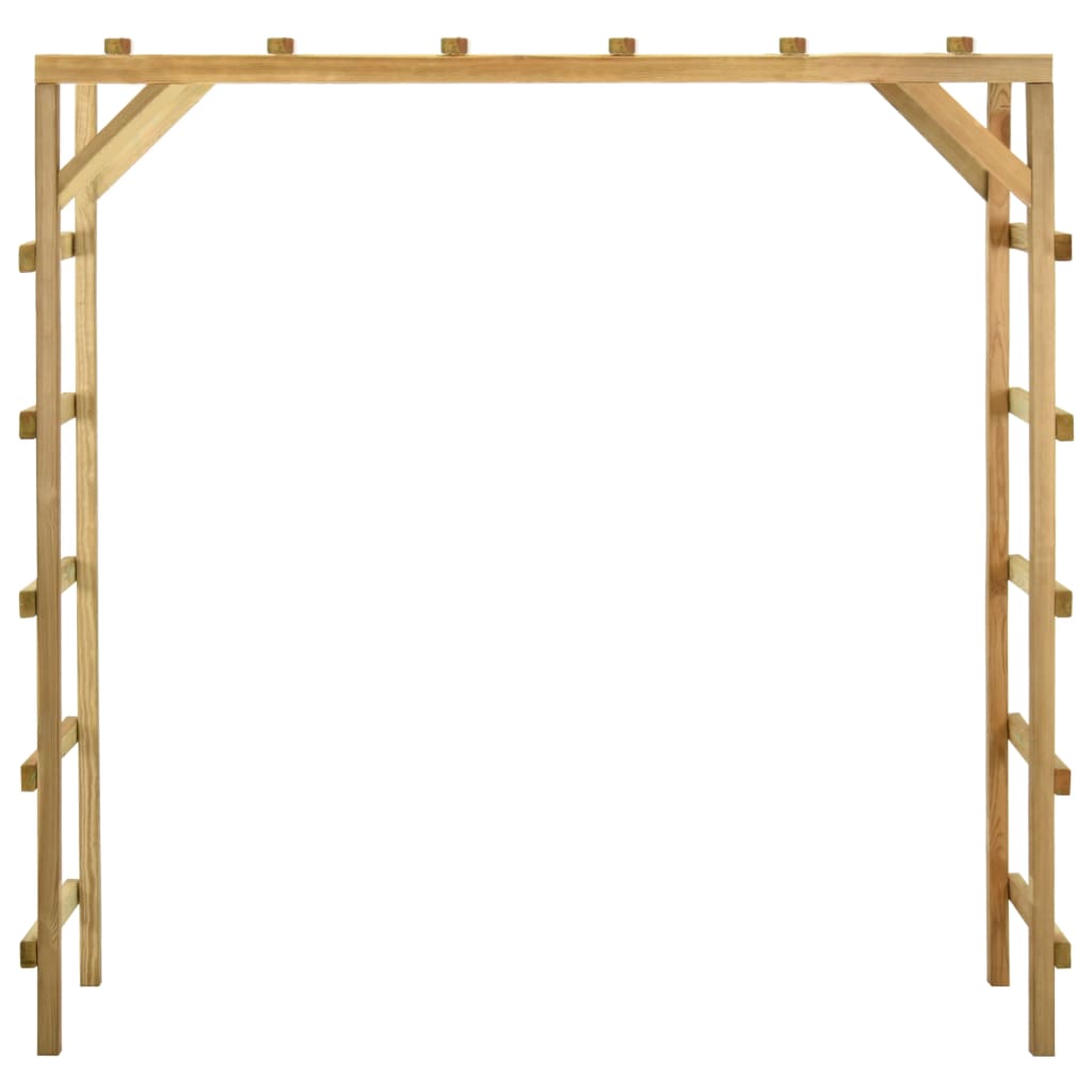 VidaXL Kinderklimrek 170x60x170 cm massief groenhout