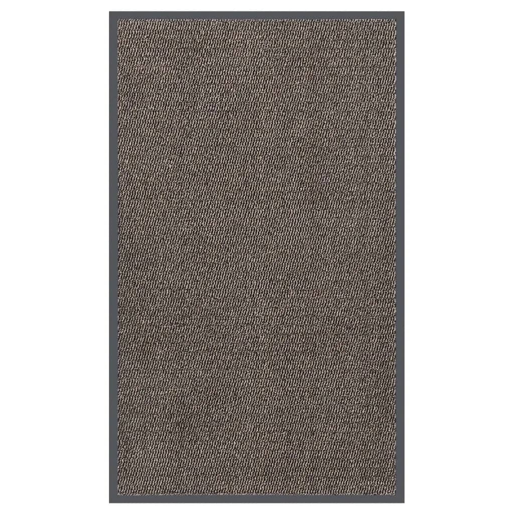 Vidaxl deurmat getuft 90x150 cm donkerbruin