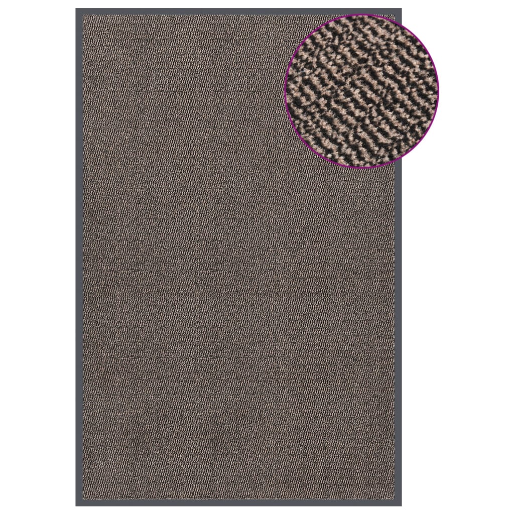 Vidaxl deurmat getuft 120x180 cm donkerbruin