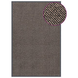 Vidaxl deurmat getuft 120x180 cm donkerbruin