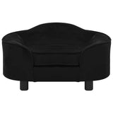 Vidaxl hondenbank 67x47x36 cm pluche zwart