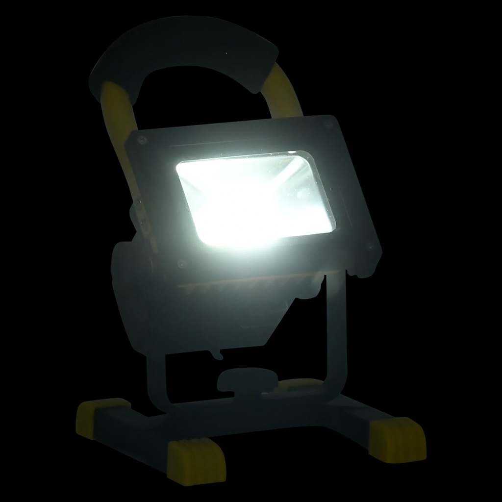 Vidaxl spotlight met handvat oplaadbaar led 30 w koudwit