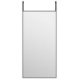 Vidaxl deurspiegel 40x80 cm glas en aluminium zwart