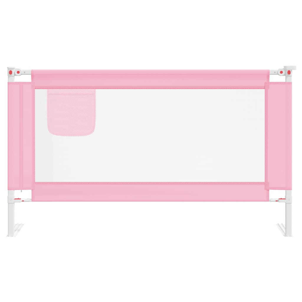 Vidaxl bedhekje peuter 140x25 cm stof roze