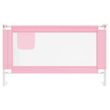 Vidaxl bedhekje peuter 140x25 cm stof roze
