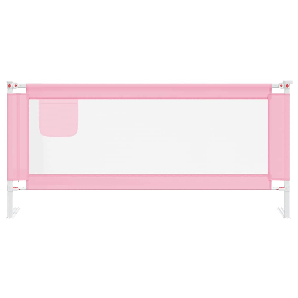 Vidaxl bedhekje peuter 200x25 cm stof roze