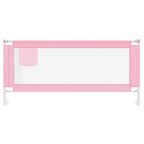 Vidaxl bedhekje peuter 200x25 cm stof roze
