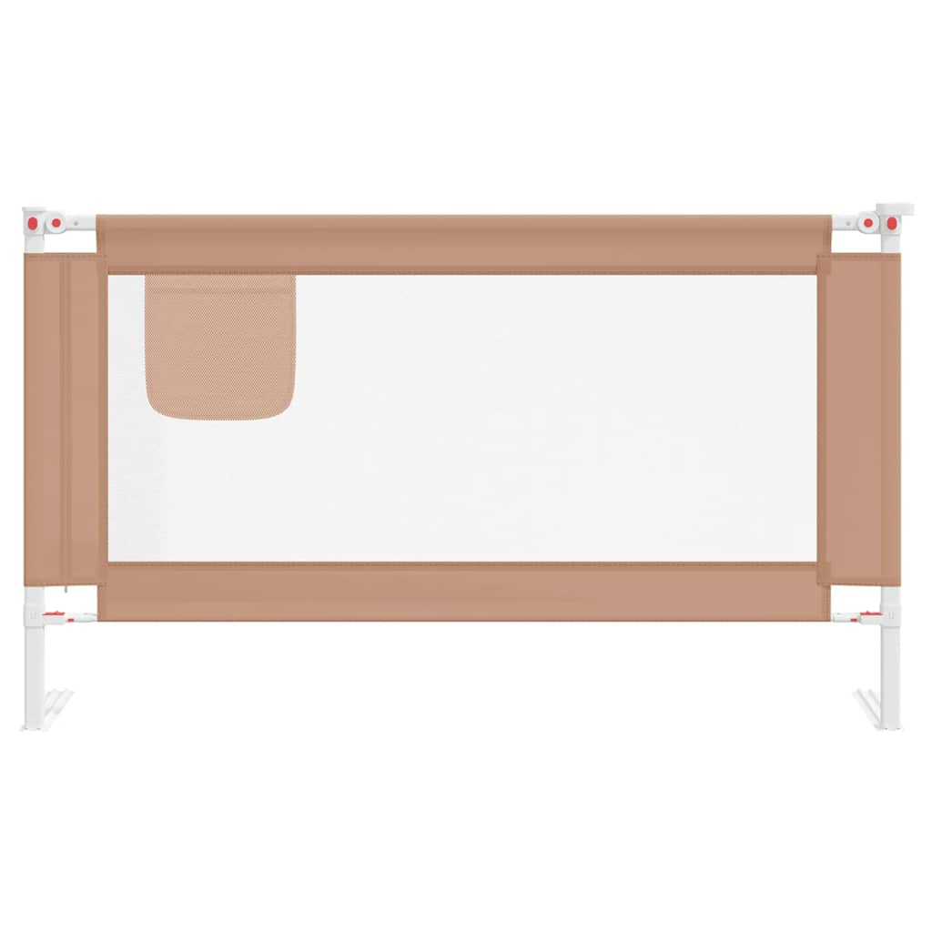 Vidaxl bedhekje peuter 140x25 cm stof taupe