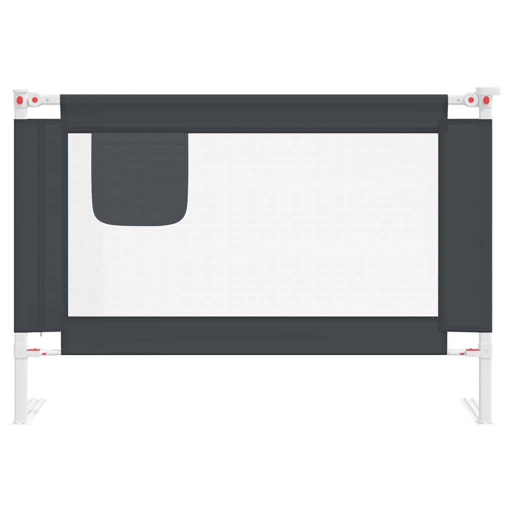 Vidaxl bedhekje peuter 100x25 cm stof donkergrijs