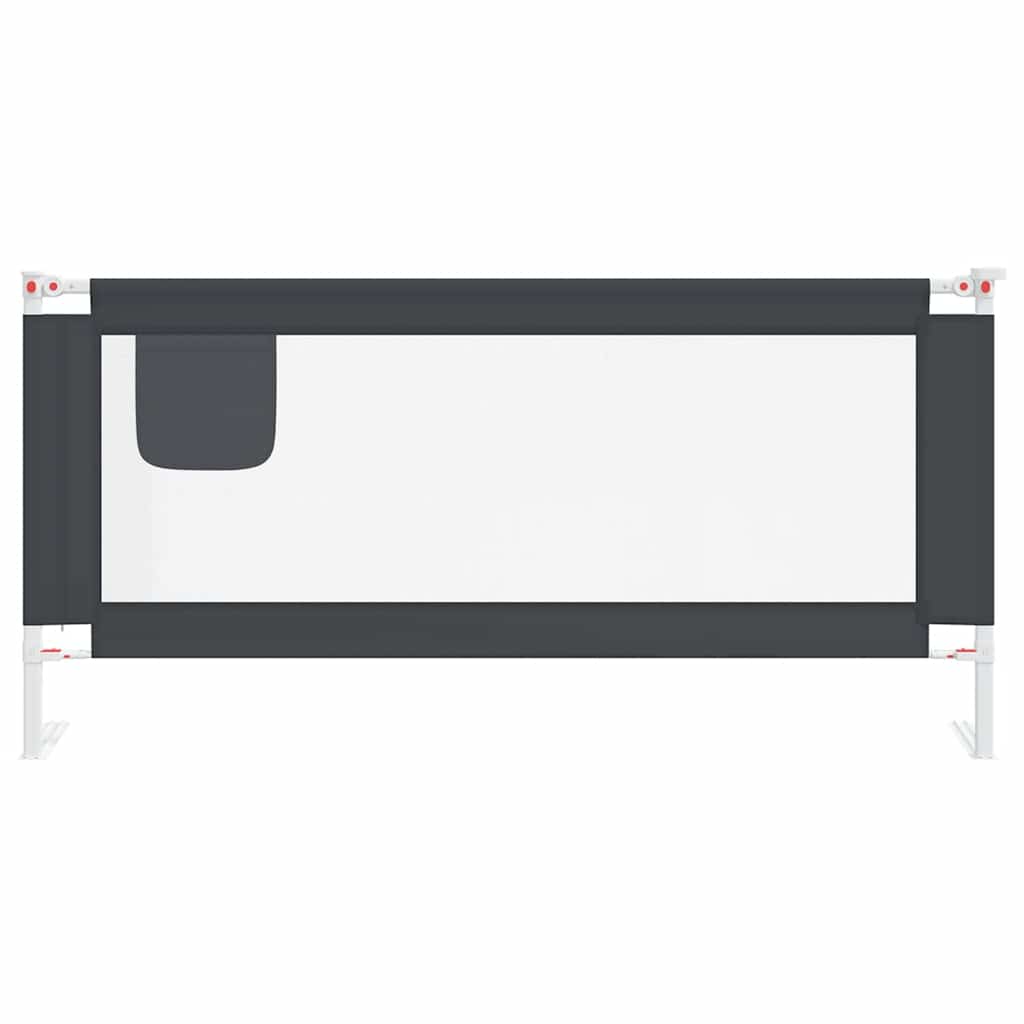 Vidaxl bedhekje peuter 190x25 cm stof donkergrijs