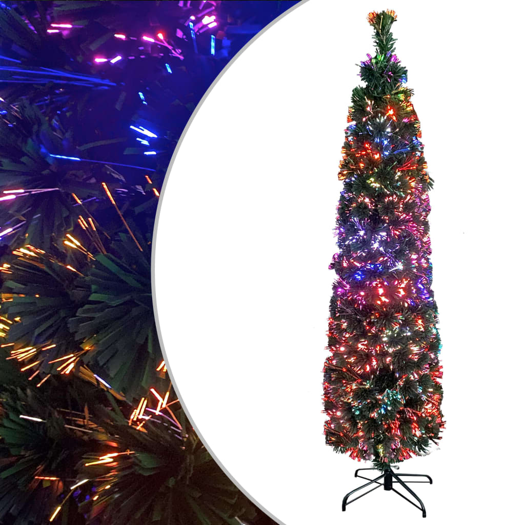 Vidaxl kunstkerstboom met standaard smal 150 cm glasvezel