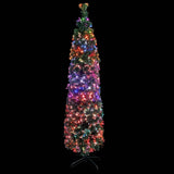 Vidaxl kunstkerstboom met standaard smal 150 cm glasvezel