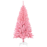 Vidaxl kunstkerstboom met standaard 120 cm pvc roze