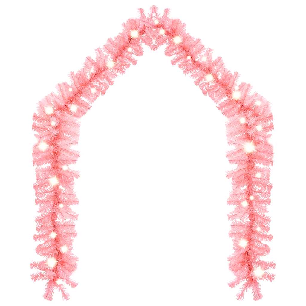 Vidaxl kerstslinger met led-lampjes 10 m roze