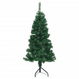 Vidaxl kunstkerstboom hoek 120 cm pvc groen