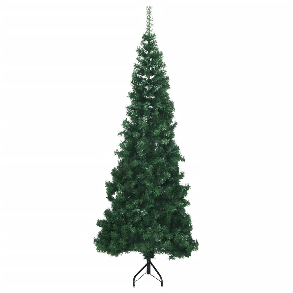 VidaXL Kunstkerstboom hoek 240 cm PVC groen