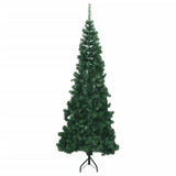 VidaXL Kunstkerstboom hoek 240 cm PVC groen