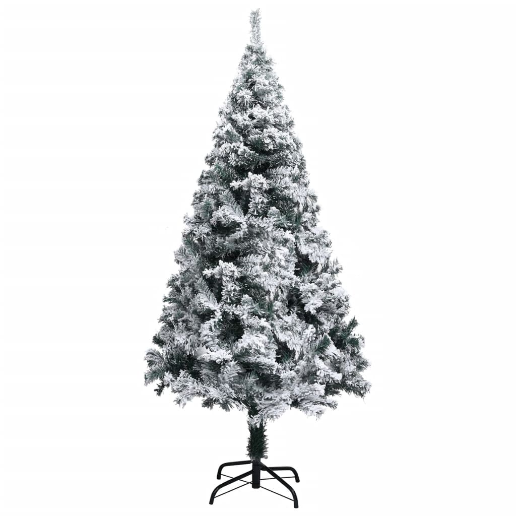 Vidaxl kunstkerstboom met sneeuw 120 cm groen