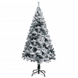 Vidaxl kunstkerstboom met sneeuw 120 cm groen